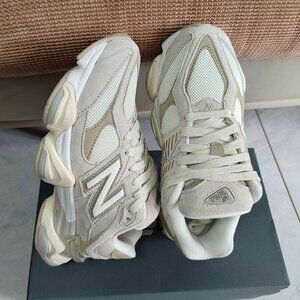 New Balance 9060 White Beige Sneakers